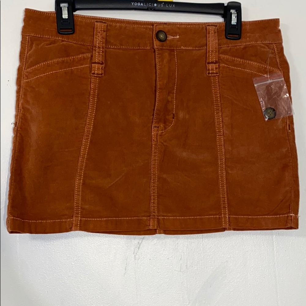 Free People Corduroy Mini Skirt Sz 4